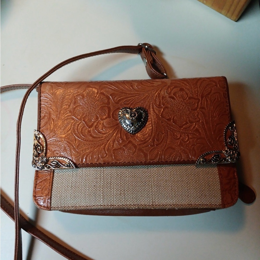 Vintage leather western style bag